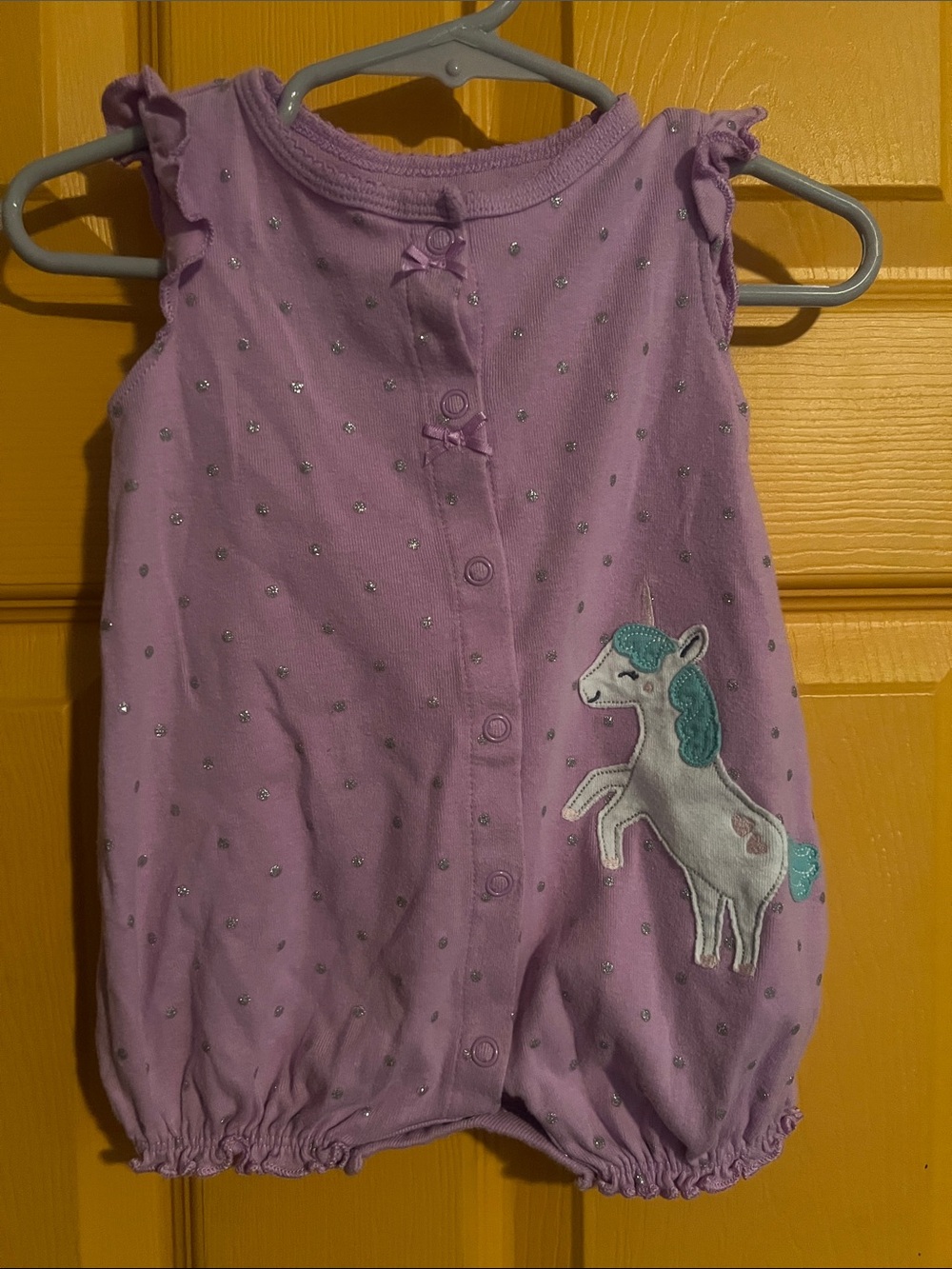 3-6 MONTHS CHILD OF MINE CARTER’S BABY GIRL ROMPER ONESIE ONE-PIECE UNICORN
